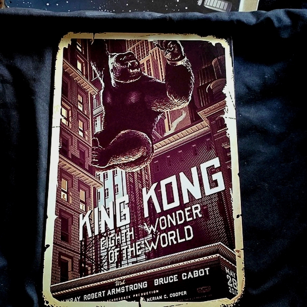 Vintage King Kong Aluminum Decorative Sign